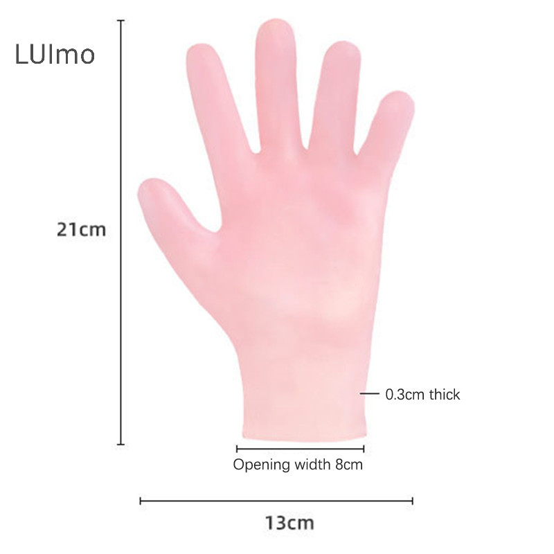 Luimo 1 Đôi Tất Chăm Sóc Bàn Chân Spa Sử Dụng Tại Nhà Silicon Dưỡng Ẩm Gel Gót Tất Nứt Chân Chăm Sóc Da Bảo Vệ Chống Nứt Găng Tay SBS