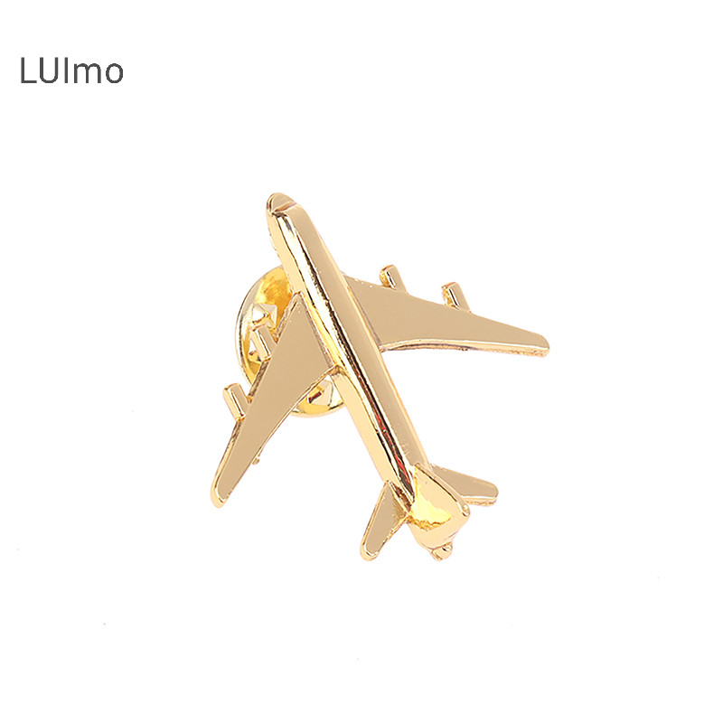Luimo Kim Loại Máy Bay Thổ Cẩm Tự Làm Thời Trang Pin Hợp Kim Huy Hiệu Vintage Pin Khóa Huy Hiệu Khóa Phụ Kiện Trang Sức SBS