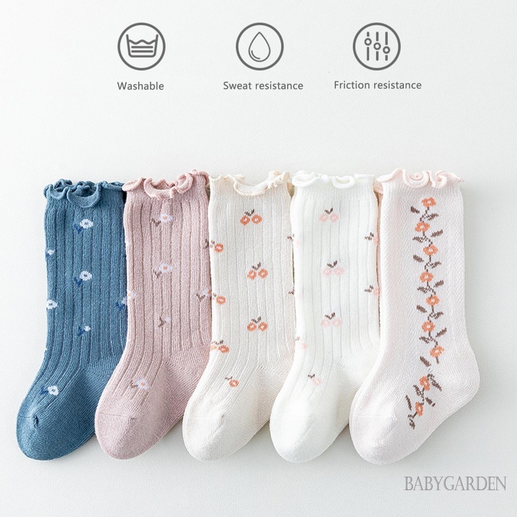 Baga-3 tuổi Bé Gái Xà lách Còng In hoa Tất Cao đến đầu gối