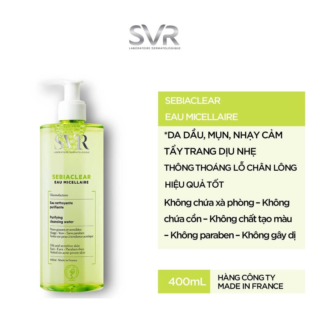 Nước Tẩy Trang SVR Cho Mọi Loại Da 400ml