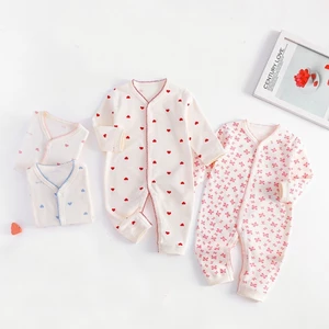 Bodysuit cho bé gái Body dài tay thu đông cho bé sơ sinh Quảng Châu xuất Hàn SLT40