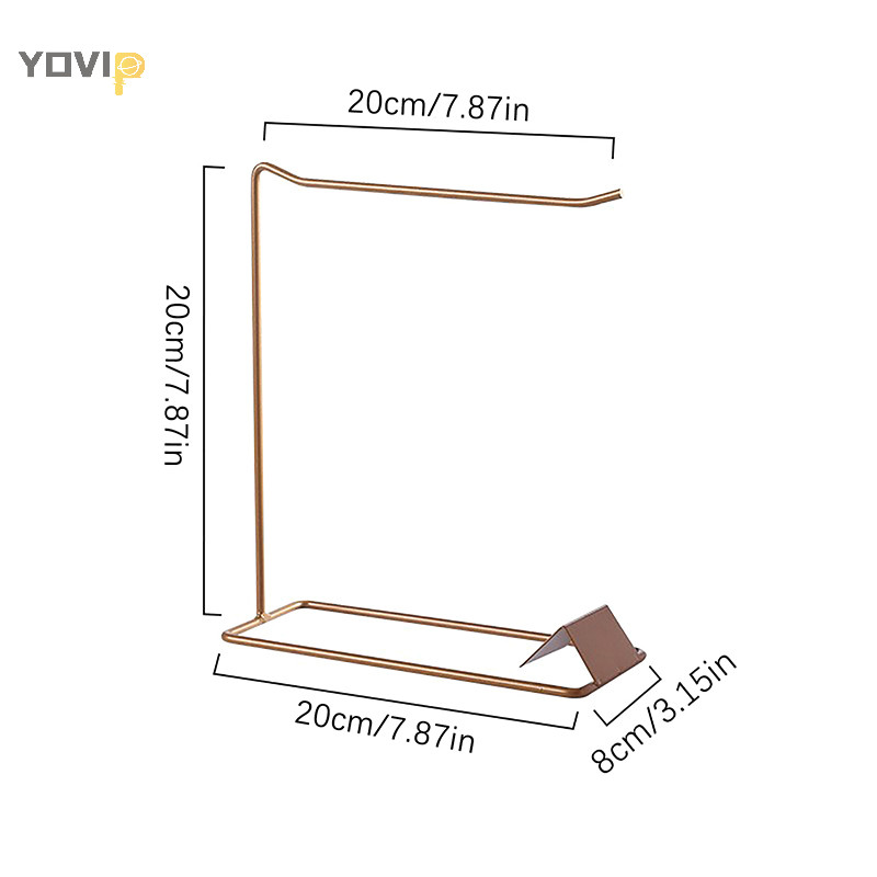Yovip Sắt Trang Sức Trưng Bày Đứng Để Bàn Đồ lặt vặt Lưu Trữ Giá Để Đồ Trang Sức Cho Vòng Cổ Vòng Tay Bông Tai Nhẫn s VN