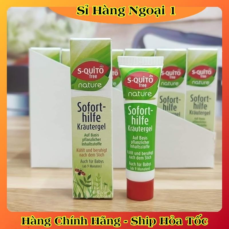 Bộ Xịt chống muỗi, kem bôi côn trùng đốt, thanh lăn và gel bôi muỗi đốt Squito Free cho bé từ sơ sinh của Đức- Date mới