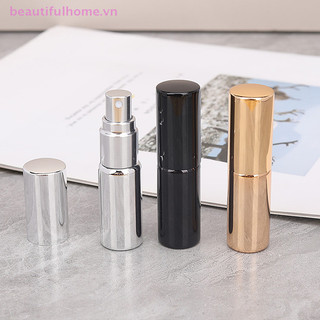 [Beautifulhome] Chai thủy tinh UV cầm tay 10ML có thể đổ lại với chai nhôm Mẫu hộp rỗng [làm đẹp]