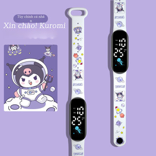 Đồng hồ cho bé Kuromi – Chống nước, phong cách thể thao, họa tiết hoạt hình cá tính