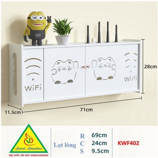 KỆ wifi treo trường KWF402 - VĐ Smart Furrniture NỘI THẤT LẮP RÁP VIENDONGADV