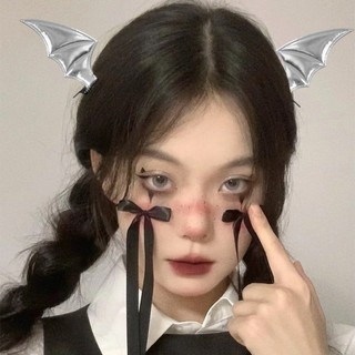 1-5 Cặp Kẹp Tóc Hình Cánh Dơi Nhiều Màu - Gothic Punk Devil Kẹp Tóc - Tiệc Halloween Cosplay Dress Up Barrettes
