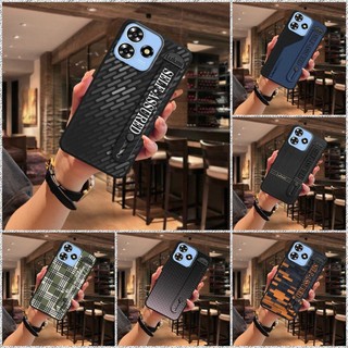Ốp Điện Thoại Bền Màu Trơn Cho ZTE Blade A73 4G / V50 Smart / V50 Design 4G / Axon50Lite Dây Đeo Tay Trưởng Thành Chống Va Đập