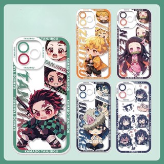 Ốp Lưng Cho OPPO A15 A16 A17 A15S A16K A16E A17K A9 A5 2020 A3S A5S A31 F9 F11 Reno 5 6 5G Bìa Demon Slayer Kamado Nezuko Tanjirou Zenitsu Inosuke Tokitou Muichirou Anime Dễ Thương