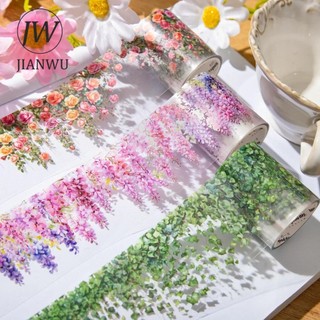 Jianwu 50mm * 200cm Leo Núi Dòng Vintage Cây Hoa Cảnh Quan Chất Liệu Cắt Băng PET Tạp Chí Sáng Tạo Văn Phòng Phẩm