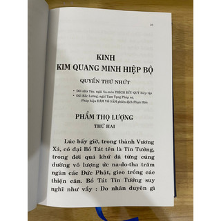Sách - Kinh Kim Quang Minh Hiệp Bộ ( Bìa cứng)