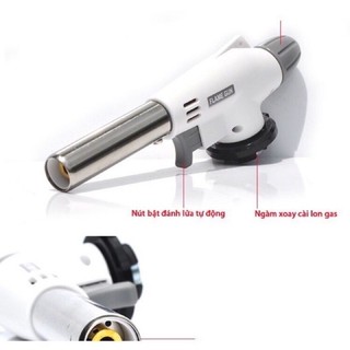 Khò Gas Mini Tự Động Đánh Lửa Flame Gun, Đầu Khò Gas Chuyên Dụng - Núm điều Chỉnh Nhiệt 1400 độ C #A34