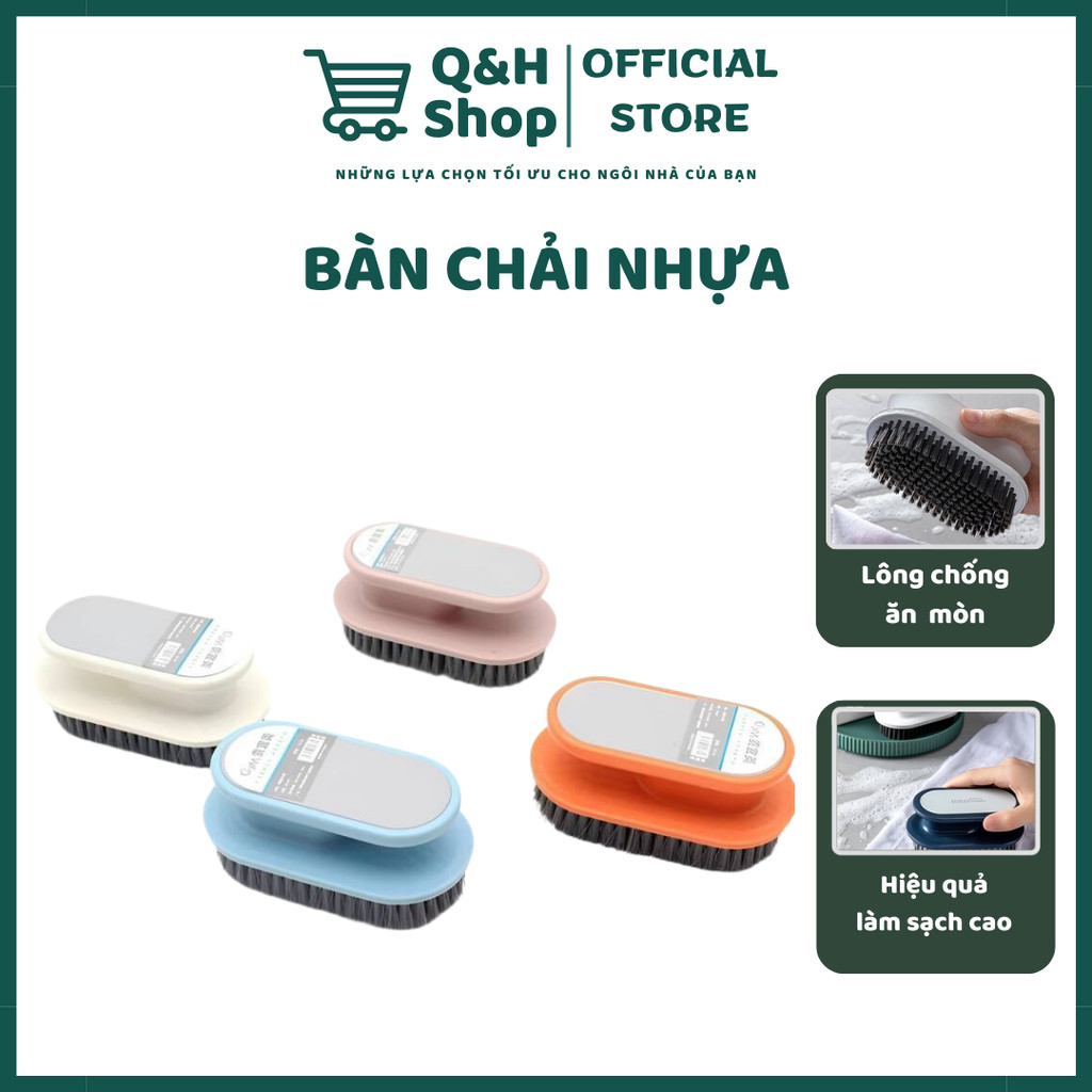 Bàn Chải Nhựa Chà Sàn, Giặt Đồ Có Tay Cầm Cao Cấp Đa Năng - QH Shop