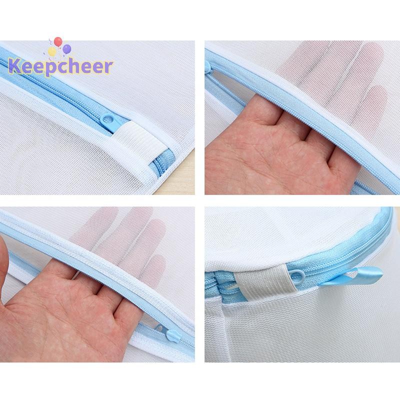 [Keepcheer] Túi giặt lưới mịn Máy giặt Giỏ đựng đồ giặt bẩn Giày du lịch Túi lưới Người phụ nữ Áo ngực sắp xếp quần áo [Mới]