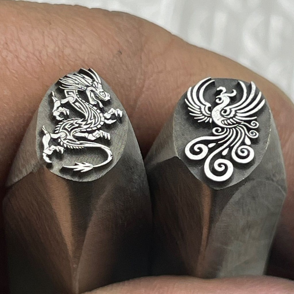 龙凤凰呈祥钢印Cửa hàng vàng Gia công bạc vàng Dragon Phoenix Chengxiang Thép Seal Độ chính xác cao