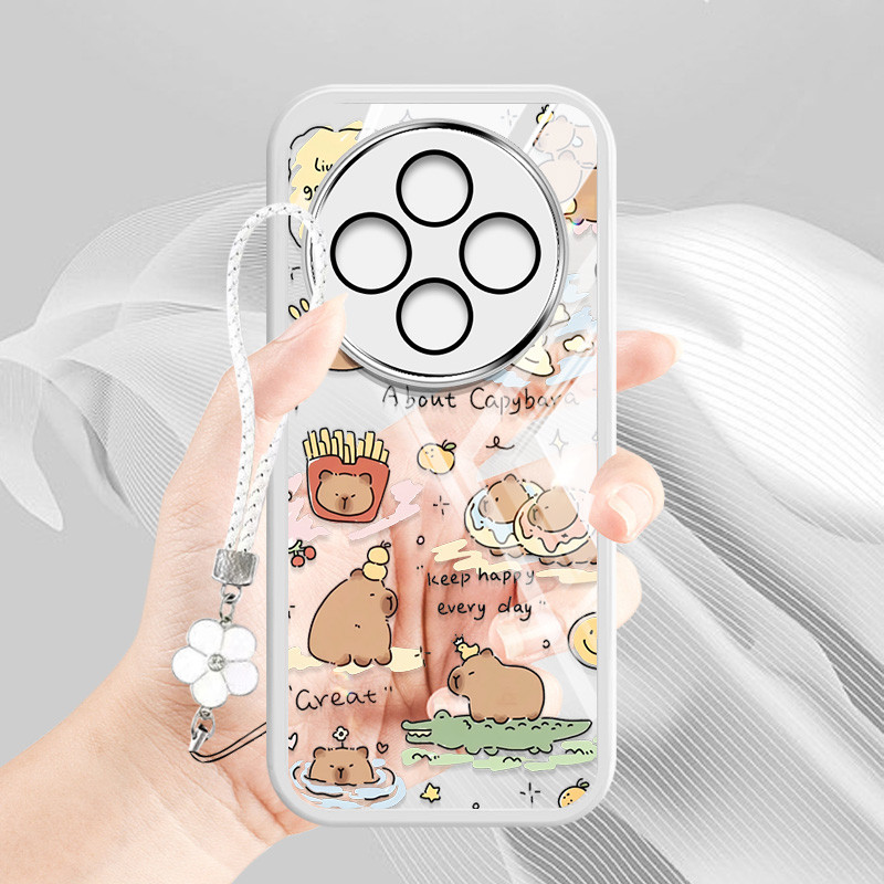 Ốp Điện Thoại YBD Cho Tecno Spark 30C Kl5 Kl5n Họa Tiết Chuột Lang Hoạt Hình Vui Nhộn Và Dễ Thương Có Dây Treo