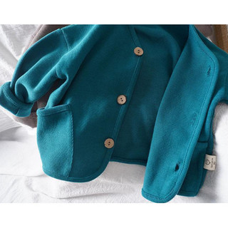 (6m-6Y) Áo len Cardigan Unisex dành cho trẻ em Áo khoác dài tay cổ tròn Cotton màu trơn Áo khoác ngoài
