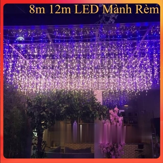 Đèn Led Mành Thả Vàng Điểm Xanh Trắng Phong Cách Châu Âu Cực Đẹp thả ...