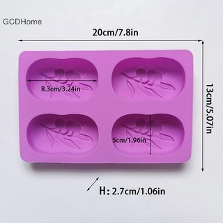 Gcdhome Hình Bầu Dục Ô Liu Khuôn Silicon Cho DIY Handmade Xà Phòng Khuôn Mousse Bánh Thạch Khuôn Thủ Công HOT
