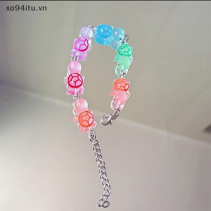 Xoitu Hoạt Hình Ngộ nghĩnh Dạ Quang Vòng Tay Rùa Nhiều Màu Phát Sáng Trong Bóng Tối Dopamine Phù Hợp Với Vòng Tay Có Thể Điều Chỉnh Cặp Đôi Phụ Kiện Quà Tặng VN