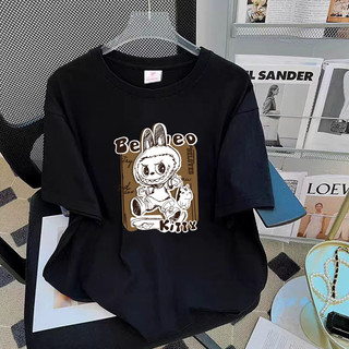 HIIXIIVI Mới 100% Cotton Áo Thun Tay Ngắn Oversize Người Phụ Nữ Baggy Rời Cổ Tròn Áo Nữ Độc Đáo Tee 2025 Lives