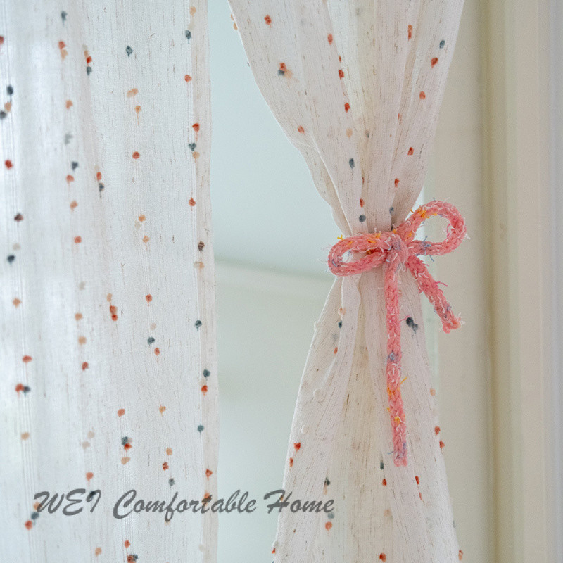 Dễ Thương Retro Cầu Vồng Kẹo Gạc Màn Riêng Biệt Thanh Cửa Rèm Phân Vùng Phòng Trẻ Em Rèm Ngọt Có Thể Tùy Chỉnh