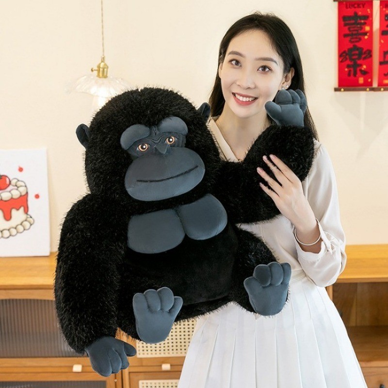 Mới Màu Đen Gorilla Sang Trọng Đồ Chơi Vui Nhộn 50cm Chimpanzee Sang Trọng Búp Bê Dễ Thương King Kong Đồ Chơi Nhồi Bông Gối Trang Trí Phòng Ngủ Nhà Mềm Mại Cho Bé Làm Mềm Búp Bê Trẻ Em Quà Tặng Sinh Nhật Quà Tặng Giáng Sinh COD