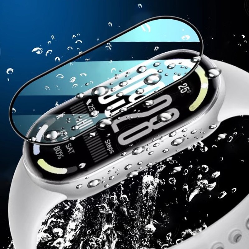 Dễ dàng cài đặt Phim kính cường lực cho Xiaomi Mi Band 10 Smartwatch Bảo vệ màn hình Mi Band 9 8 Miband 10 Phim bảo vệ