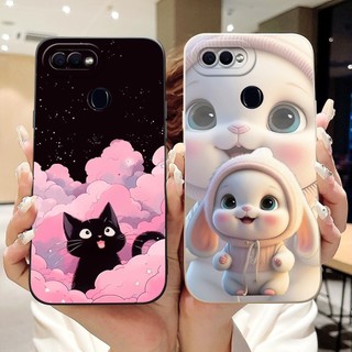 Ốp Chống Sốc Cho OPPO F7 F9 Pro Vỏ Mới Hoạt Hình Dễ Thương Thỏ Mèo Mềm Kẹo Silicon Dành Cho OPPOF7 OPPOF9 F9Pro Ốp Lưng