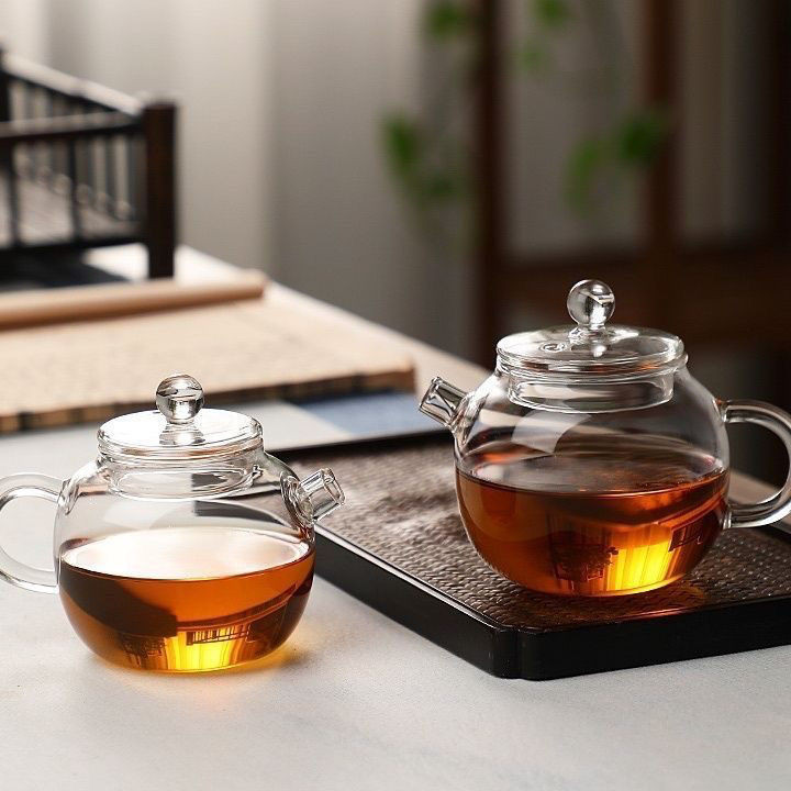 Ấm trà nhỏ thủy tinh Borosilicate cao chịu nhiệt độ cao 150ml