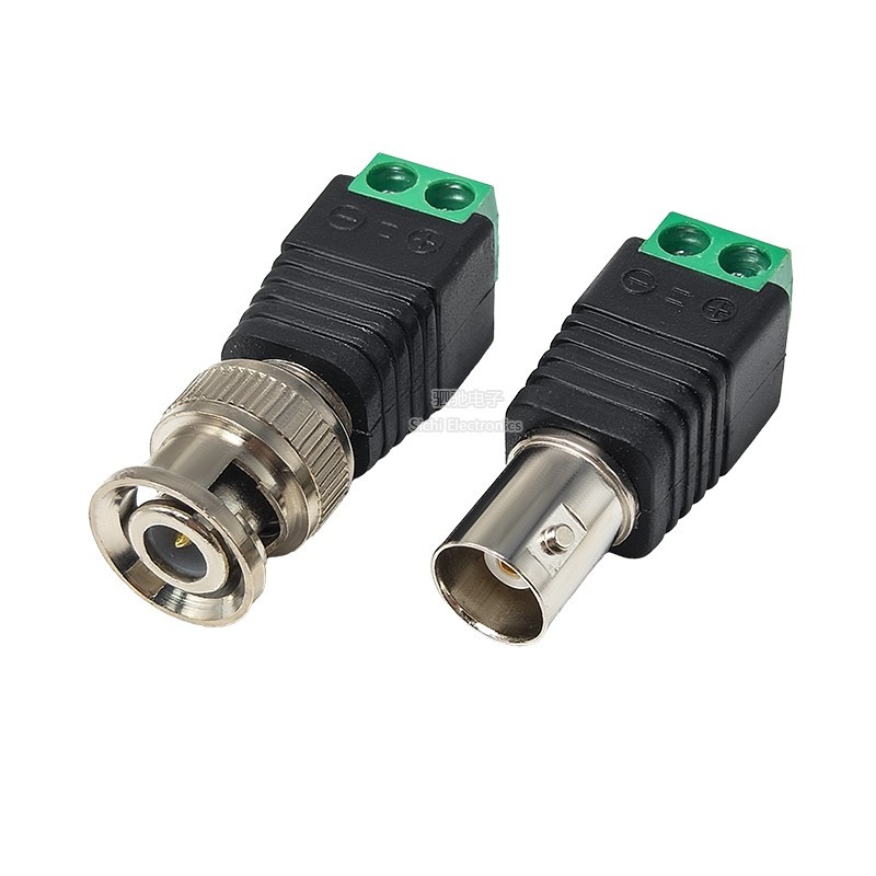 BNC Hàn-Free Adapter Đầu Nam Nữ Đầu Ổ Cắm Điện Q9 Đầu Giám Sát Video Camera An Ninh Adapter