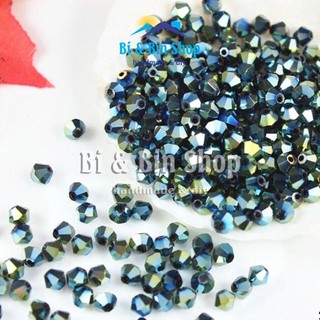 100 Viên Pha Lê Nón 3mm-4mm Màu Xi Mạ Đính Kết Trang Phục, Làm Trang Sức Handmade