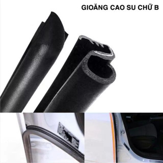 Bộ 2 sợi gioăng cao su cột B lõi thép gắn cửa ô tô xe hơi chống bụi cách âm giảm tiếng ồn
