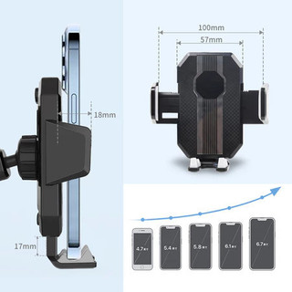Giá Đỡ Điện Thoại Trên Ô Tô Xoay 360 Độ Cấp Đa Năng Kẹp Hít Kính Chân Không Siêu Dính gắn cửa gió điều hòa