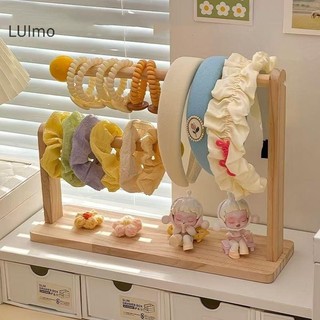 LUImo Giá Để Đồ Bằng Gỗ Đế Trưng Bày 2 Lớp Sử Dụng Nhà Phụ Kiện Tóc Trang Sức Mũ Trưng Bày Giá Để Đồ Trang Sức SBS