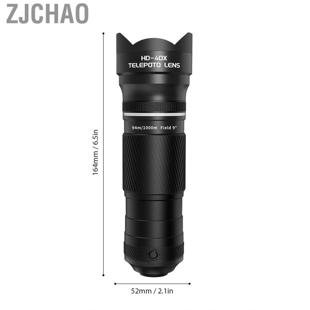 Zjchao ống kính zjchao 40x zoom với máy ảnh kính viễn vọng điện thoại chân máy