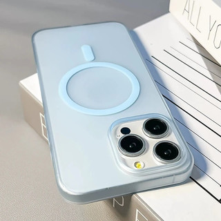 Ống điện thoại sạc trong suốt không dây từ tính siêu mỏng chính hãng cho iPhone 16 15 14 Plus 13 12 11 Pro Max cho vỏ PC cứng