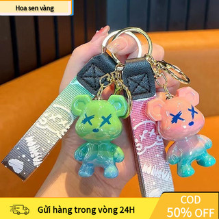 【24H】 Móc Khoá Hình Gấu Bearbrick Dễ Thương – Tặng Bạn Bè, Treo Chìa Khóa, Túi Sách