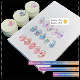 ANNIES Gel móng dạ quang Firefly Sequin Series, kim sa lấp lánh, đa sắc, trị liệu móng nghệ thuật cho tiệm