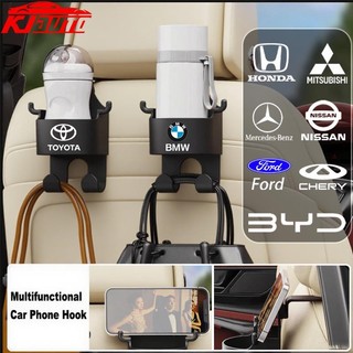 1 / 2 Chiếc Ghế Ô Tô Tựa Đầu Móc Treo Lưu Trữ Sắp Xếp Đa Năng Có Giá Đỡ Cốc Cho Túi Xách Cho Xe Toyota Honda Mitsubishi BMW Benz Suzuki Nissan Mazda Ford VW Hyundai Kia BYD Chery
