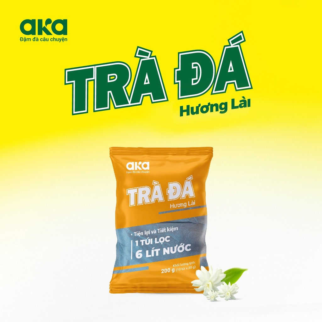Trà đá Aka túi lọc 200g (10 túi x 20g)
