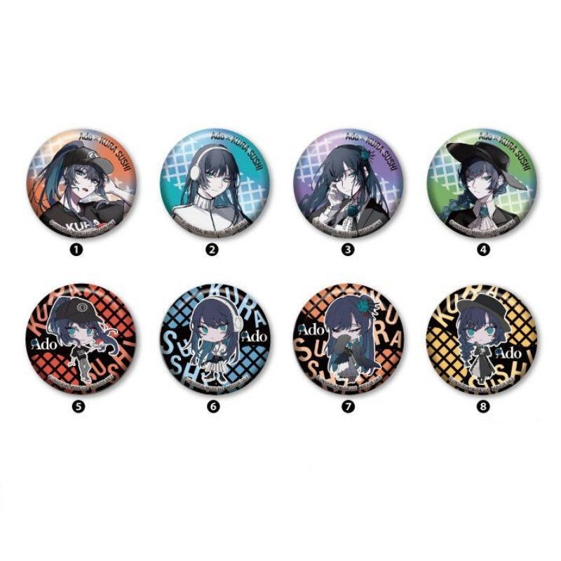 Huy hiệu Fanmade Ado 58mm – Pin ca sĩ J-pop, Bộ sưu tập phong cách âm nhạc