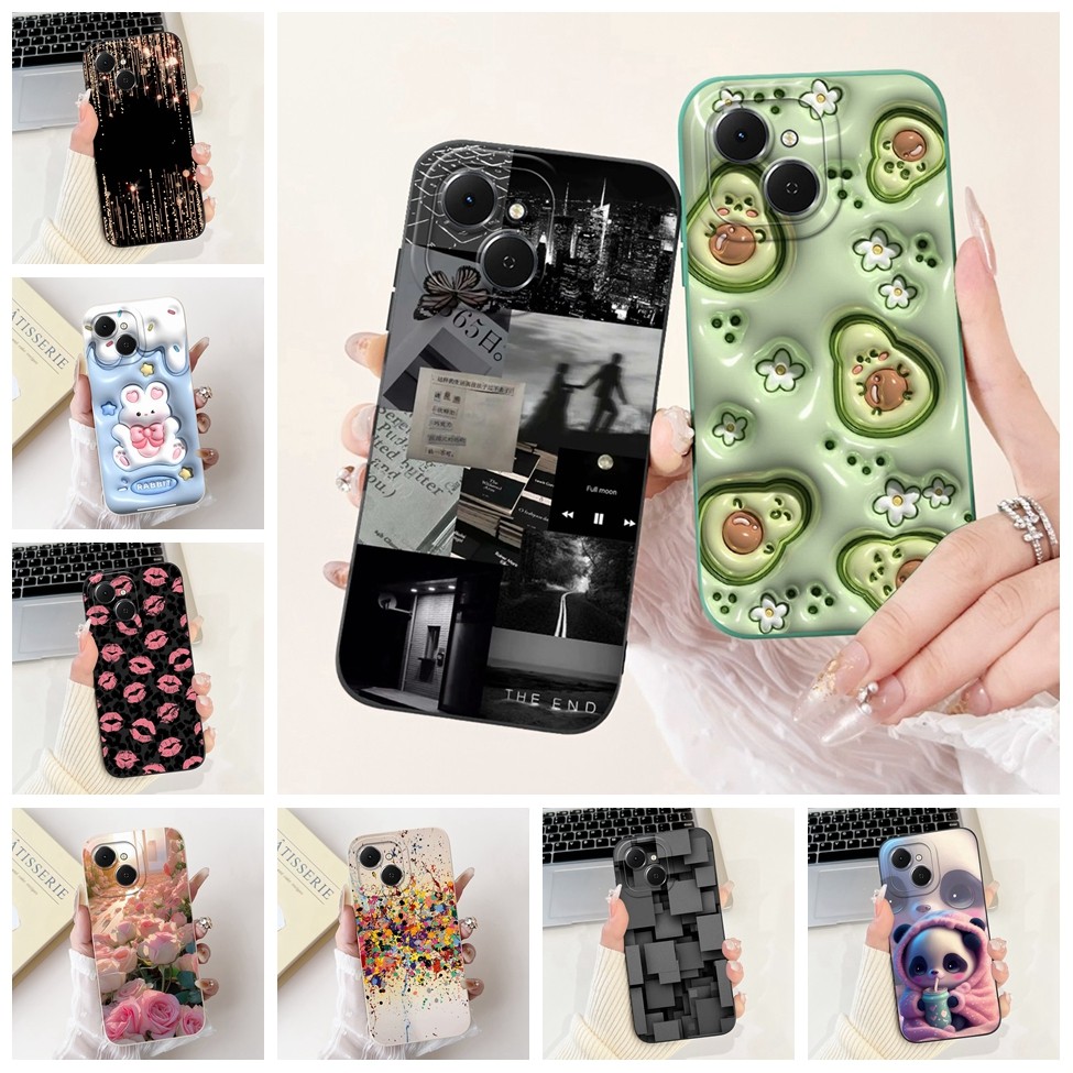 Ốp Điện Thoại Tecno Spark 40C Techno Spark 40C Bao Silicon Hoạt Hình Dễ Thương Thời Trang Sang Trọng Ngộ nghĩnh Mát Sơn
