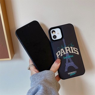 Ốp gương minh họa tháp Eiffel Paris cho iPhone 11 12 13 14 15 16 Pro Max X XR 7 8 SE2