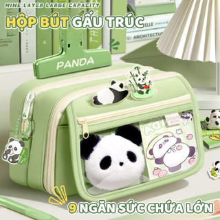 Túi Bút Vải Xinh Xắn Cỡ Lớn - Hộp Đựng Bút Nhiều Ngăn, Thiết Kế Đơn Giản, Bền Đẹp, Phù Hợp Mang Đi Học