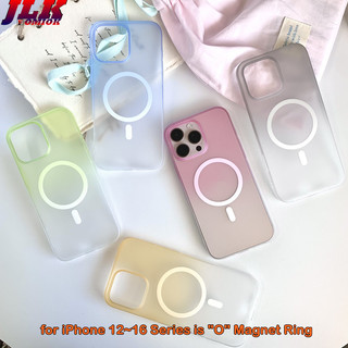 [JLK] Ốp điện thoại từ tính mờ siêu mỏng màu Gradient cho iPhone 17 Air 17 ProMax 16 15 Plus 14 13 12 Pro Max Vỏ cứng chống sốc trong suốt