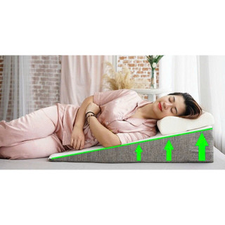Gối Chống Trào Ngược Dạ Dày Cao Cấp Loại Lớn : 70x60x18CM Thoải Mái Khi Đi Ngủ