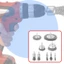 EDB * Bàn chải bánh xe dây khoan điện bằng thép Carbon 9pc Bộ mài loại bỏ sơn rỉ sét