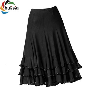 chulisia Phòng khiêu vũ Waltz Dance Swing Váy tập luyện hiện đại Trang phục màu đỏ