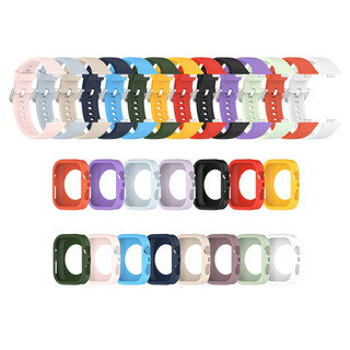 Dành Cho Huawei Fit4 Fit5 Dây Đeo Silicon 2 TRONG 1 Cho Huawei Watch Fit 4 5 Pro Dây Đeo Đồng Hồ Có Bảo Vệ Màu Kẹo Mỏng Tpu